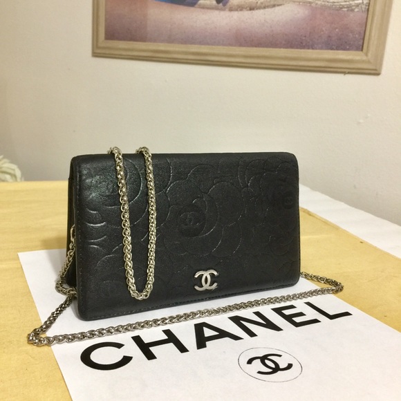 ❌❌CHANEL CC Logo Lamb Skin Wallet/Crossbody Bag 💼 - Picture 5 of 15